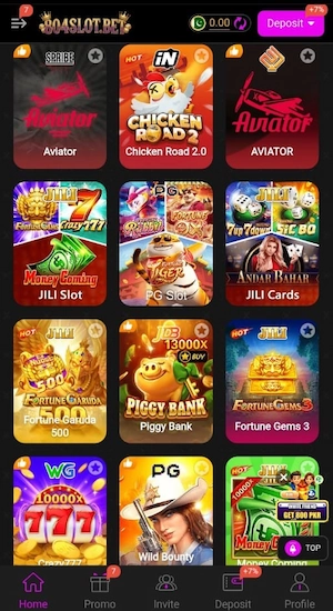 804 Slot Game home screen showing slot games and casino categories.